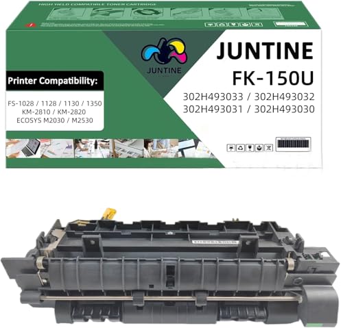 JUNTINE FK-150U Fuser Replacement for Kyocera FK-150U 302H493030 302H493031 302H493032 302H493033 Compatible with FS-1028 FS-1128 FS-1130 FS-1350 KM-2810 ECOSYS M2030 M2530 Printers(110V- 100K)