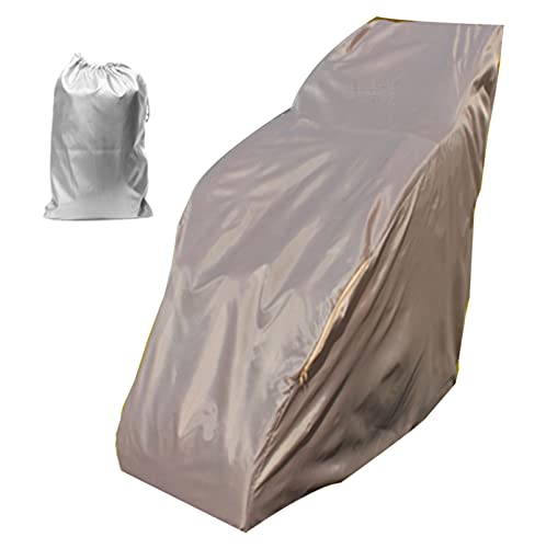 Housse de chaise de massage, housse de protection pour chaise de massage shiatsu pour tout le corps, tissu Oxford imperméable, housse de protection pour chaise de massage, kaki, 62,9 x 39,3 x 55