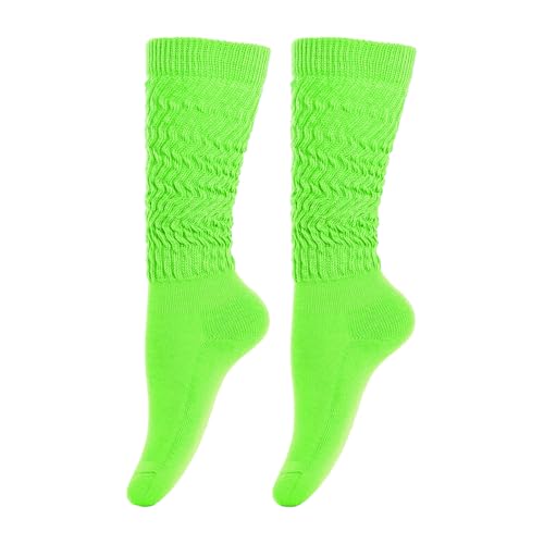 Image of Gvhntk Slouch Socks Women 80s 90s Scrunch Socks Extra Long Slouchy Sock Knee High Sock