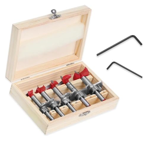 Kit de brocas ajustables 15-35 mm para madera (5 piezas)