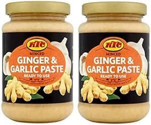 KTC Minced Ginger & Garlic Paste 210g x 2 | Premium Blend | Authentic Flavor Fusion | Convenient and Flavorful | No Artificial Additives or Preservatives