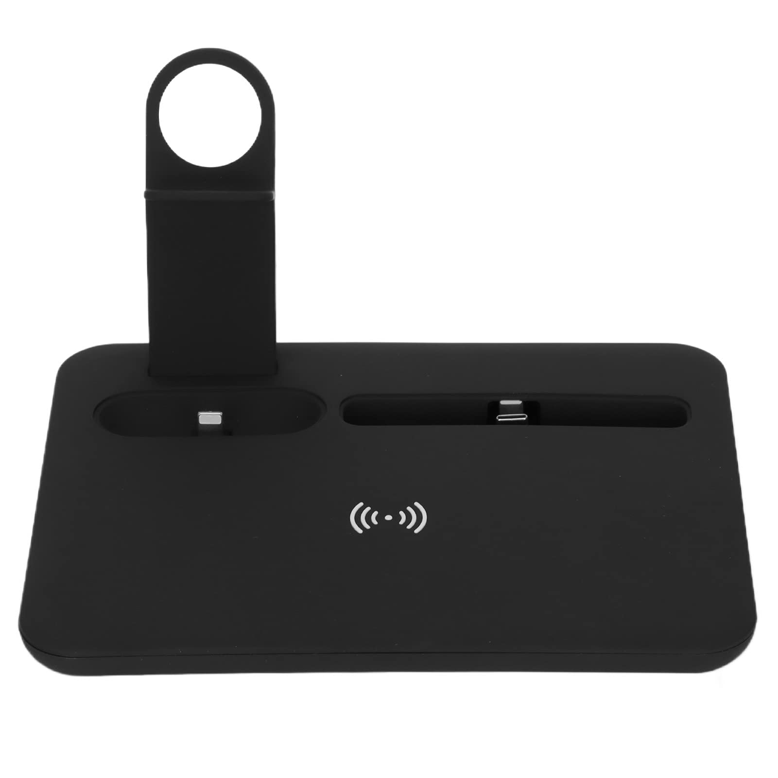 Caricabatterie Wireless 5 in 1 Stazione di Ricarica Rapida Portatile per Telefoni Cellulari Orologi Auricolari Design ABS