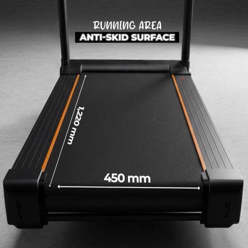 Image of Durafit91 Ace 4.5 HP Peak BLDC Motorized Treadmill |16 Km /Hr Max Speed | 120 Kg User Weight | Manual Foldable | Bluetooth Speaker | Wynd app | Home use