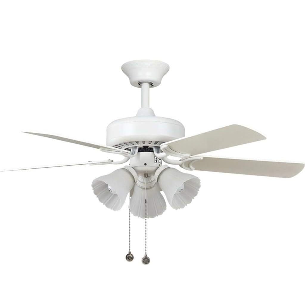 Luz de Techo y Ventilador Iluminación De Techo Lámpara De Araña De Hoja De Madera Blanca Ventilador De Techo Luz De Ventilador De Dormitorio Iluminación del Hogar Lmparas con Ventilador de Techo