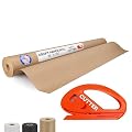 IDL Packaging 36" x 150 feet (1800 inches) Brown Kraft Paper Roll, 50 lbs (Pack of 1) - Heavy Duty Paper for Packing, Moving, Shipping, Crafts - 100% Recyclable Natural Kraft Wrapping Paper