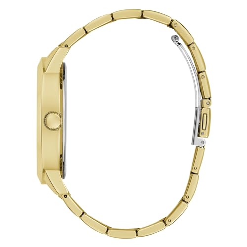 GUESS Mens Stainless Steel Analog Champagne Dial Watch-Gw0727G1, Band Color:Gold - Image 2