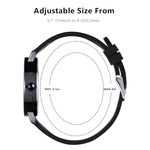 Image of Watch with Second Hand Nursing for Women, Analog Watches for Nurses, 12 /24 Hour Military Time, Easy Read Dial, Colorful Silicone Band