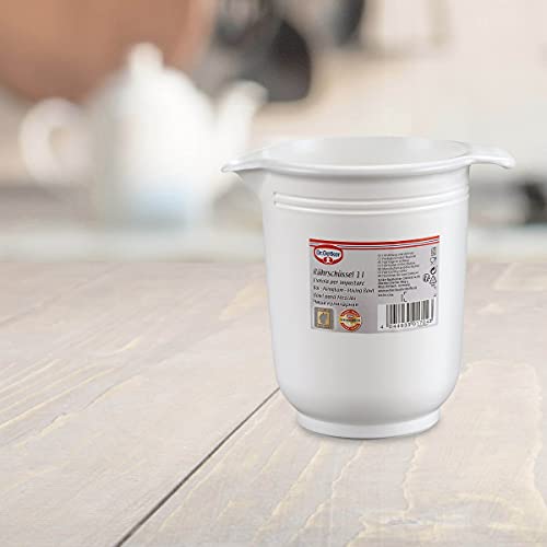 Tazón mezclador plástico 1 L Dr. Oetker blanco miniatura 3