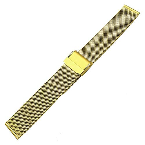 Correa de reloj de acero inoxidable tejido de 13mm a 22mm para cambiar tu correa de muñeca 4