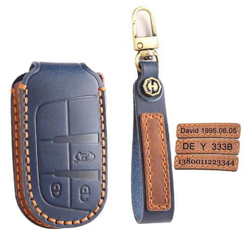 Coque de clé TPU marron à 3 boutons pour Chrysler 300C et Jeep Renegade
