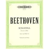 EDITION PETERS BEETHOVEN LUDWIG VAN - SONATINA IN D MINOR - CELLO AND PIANO Klassische Noten Cello - Ludwig van Beethoven 