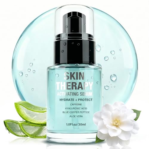 Red Light Therapy Activation Serum - Face and Neck Firming Serum for Enhancing Device Results - Deep Hydration Skin Booster with Hyaluronic Acid and Peptides - 1 fl oz