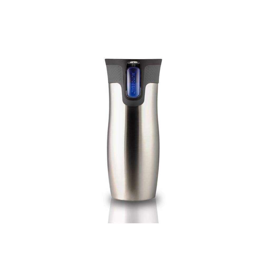 Contigo West Loop Autoseal Thermosbeker met gravure, roestvrijstalen isolatiebeker, reisbeker, koffiebeker om mee te nemen, lekvrij (framboos