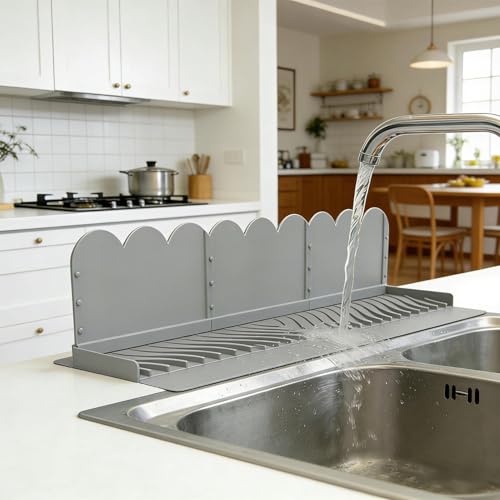 Protector contra salpicaduras de silicona apto para el fregadero de apartamentos 3