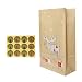Lot de 12/24 pochettes cadeaux multi-usages en papier kraft respectueux de l'environnement pour pâtisserie, friandises