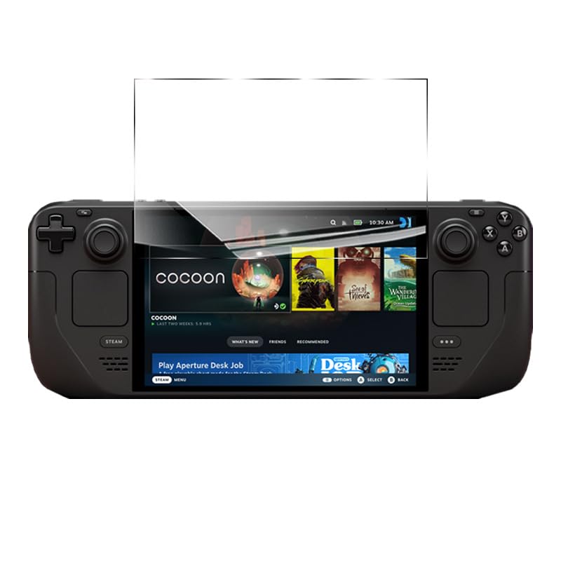 eWINNER 2 Pack Screen Protector Compatible with Steam Deck OLED 7.4 Inch 2023/Tempered Glass Protective Film for Steam Deck OLED Accessories Scratch Resistant Anti-Fingerprint