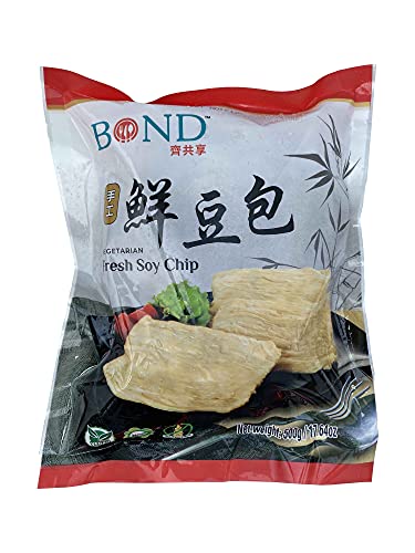 Bond Fresh Soy Chip, Beancurd Pouch, Soy Chips, 9 X 17.6 Oz Bags Non-Gmo Vegan #TOP12