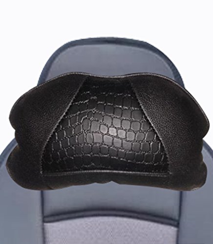 Image of Kozdiko Car Neck Rest Pillow Cushion Black Set of 2 Pcs for Maruti Suzuki Alto 800