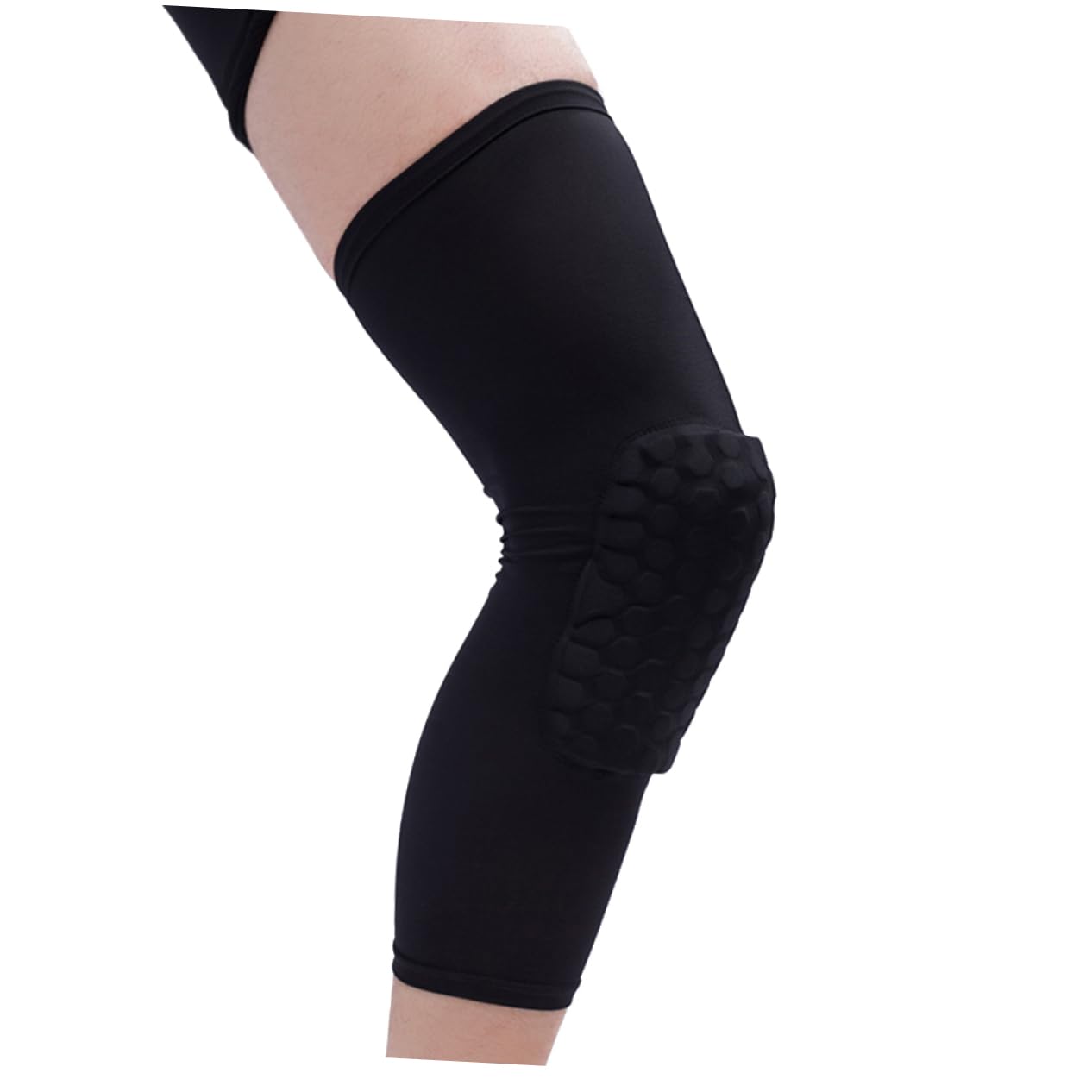 DECOMELODY Crash Non Slip Knee Support Sleeve for Running Hiking Lightweight Brace for Outdoor Sports Activities Black