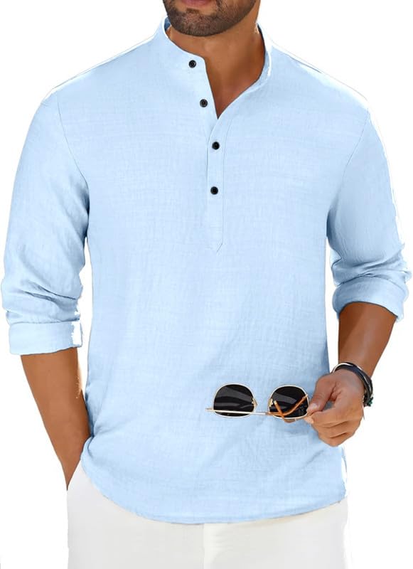 Men’s Luster Cotton Solid Casual Short Kurta for Men | Long Sleeve Mandarin Collar Stylish Kurta for Men Men’s Luster Cotton Solid Casual Short Kurta for Men | Long Sleeve Mandarin Collar Stylish Kurta for Men