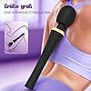 Gobeken Vibrator mit Flexibler Kopf Sex Spielzeug für die Frau 5 Frequenz, Vibration für Frauen Paare Sexspielzeug für Männer solo 3 Stärke, Vibratorensets für Frauen IPX6 Sex Toys Dildo Schwarz – Bild 4