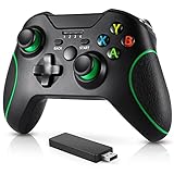 Wireless Controller Compatible with Xbox One，Enhanced 2.4GHZ PC Game Controller Built-in Dual...