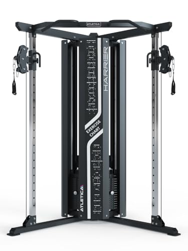 Harrier | Kabelzugstation | 1:2 & 1:1 Übersetzung | 2X 90kg Gewichtsblock | Edelstahl-Komponenten | Functional Trainer | Dualer Kabelzug – Bild 3