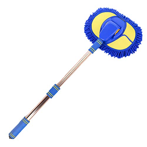 Car Wash Brush with Long Handle, Chenille Microfiber Car Wash Mop