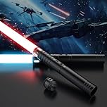 Lightsaber for Kids, Light Saber Upgraded RGB 15 Colors, USB Rechargeable Lightsaber with Metal Handle, with Sounds Mode Laser Sword Toy for Kids and Adults Cosplay Party Gifts (60CM 2PC)