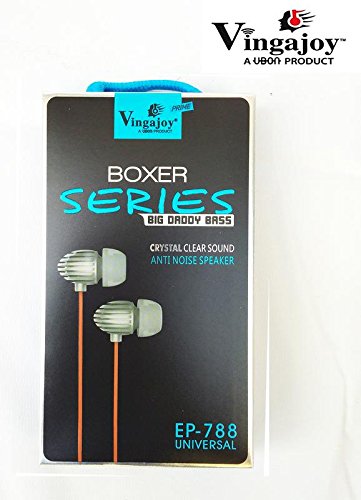 Ubon Vingajoy Boxer Series Ep 788 Handsfree Earphones Red Black