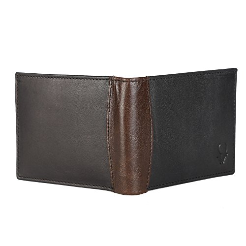 Image of WildHorn� RFID Protected Genuine High Quality Mens New Leather Wallet (New Black Nappa 4)