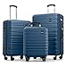 Travely Polycarbonat Koffer Set 77cm, 67cm, Handgepäck Koffer in einem Set, Sehr robuste Reisekoffer mit sanften Rollen & TSA Schloss, Reisekoffer