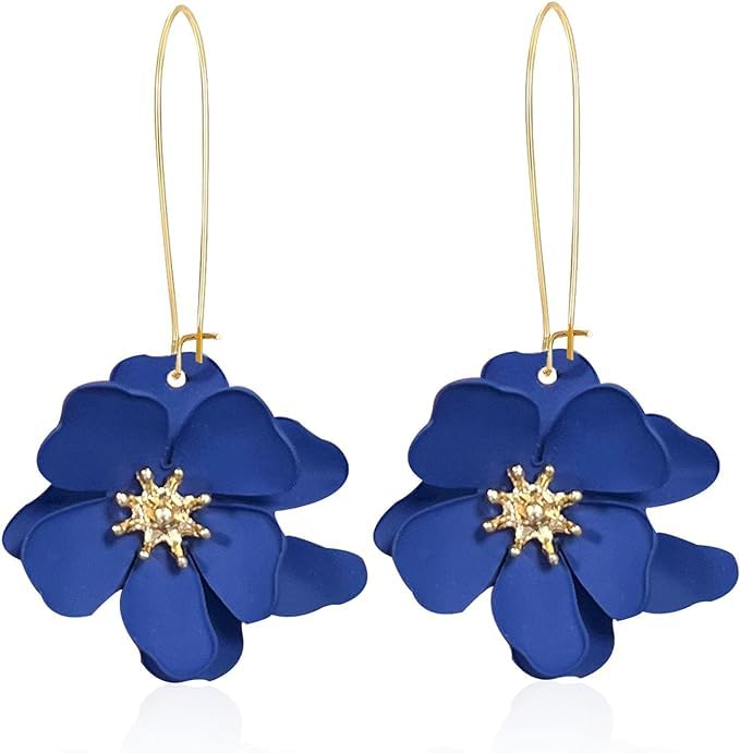 See full amazon price history chart for ZEMANIA Bohemian Daisy Flower Matte Floral Long Petal Drop Dangle Earrings Layered Tiered for Women Girls Chic Boho Wedding Jewelry (Blue) ZEMANIA Bohemian Daisy Flower Matte Floral Long Petal Drop Dangle Earrings Layered Tiered for Women Girls Chic Boho Wedding Jewelry (Blue) (B0CL525FMP) Amazon Price History, Amazon Price Tracker