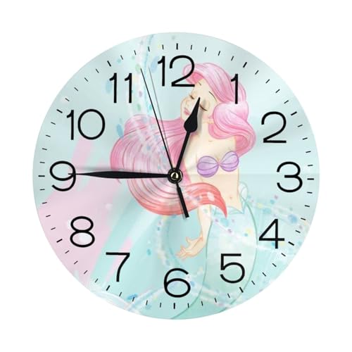 アリエル 壁掛け時計 ウォールクロック 置き時計 直径25cm インテリア 壁かけ時計 アナログ 静音 連続秒針 Wall Clock 電池式 ベッドルーム 置き掛け兼用 見やすい デスクトップクロック リッピング