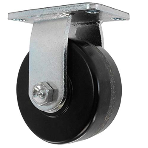 CasterHQ - 10" x 3" Kingpinless Heavy Duty 2 Swivel & 2 Rigid Caster - Phenolic Wheel - 11,600 Lbs Capacity