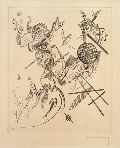 Toile murale abstraite Kandinsky Petits Mondes XII affiche impression salon