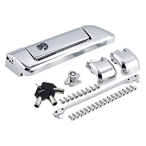 TCT-MOTORPARTS Trunk Lid Latches Key Latch Kit Fit For Harley