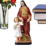 Photo Gallery povanjer statua di giuseppe e gesù,st. figurina di giuseppe - statuette in resina di san giuseppe da 8,4 pollici | elegante figura di santo, san giuseppe che porta il bambino gesù, figurine da Photo Gallery povanjer statua di giuseppe e gesù,st. figurina di giuseppe - statuette in resina di san giuseppe da 8,4 pollici | elegante figura di santo, san giuseppe che porta il bambino gesù, figurine da