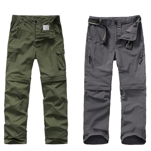 Boys Cargo Hiking Pants Kids Quick Dry Scout Pants
