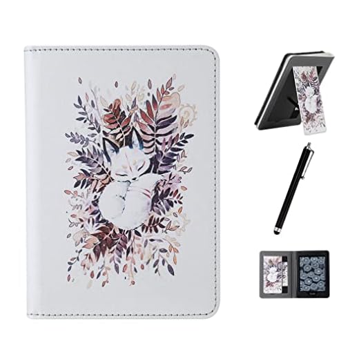 GUKSRASO Capa com suporte para Kindle Paperwhite de 6,8 polegadas (11ª geração-2021) e Kindle Paperwhite Signature Edition - Capa de poliuretano com compartimento para cartão e alça de mão