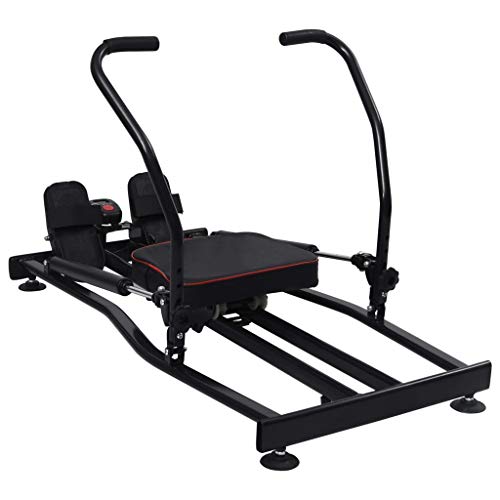 vidaXL Rudergerät 4 Stufen Hydraulik-Widerstand LCD-Display Rudermaschine Fitnessgerät Ruderzugmaschine Cardio… – Bild 5