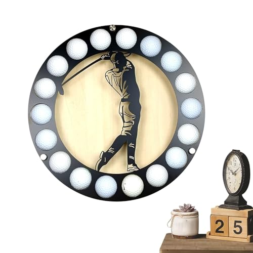 Soporte de exhibición de pelotas de golf creativo y estante redondo de pared para casa