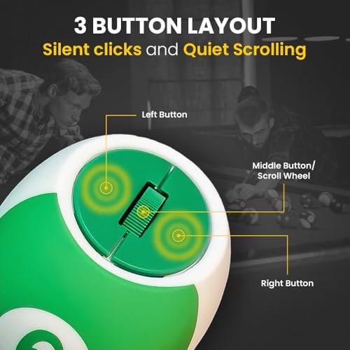 Image of Sports 123 Addition Bluetooth Mouse with 2.4 GHz & BT 5.3 Dual Wireless, 6 Buttons, C-Type Charging, RGB Lights, Connect 3 Devices, Ergonomic Design for Laptop, Smartphone, Tablet (Pool)