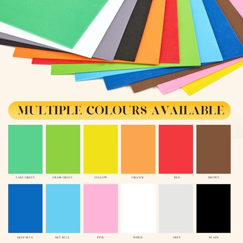 Image of MEARCOOH Foam Sheets Crafts 8.5''x5.5'' Inch for Crafts Project Scrapbooking DIY Cosplay Multicolor 12PCS