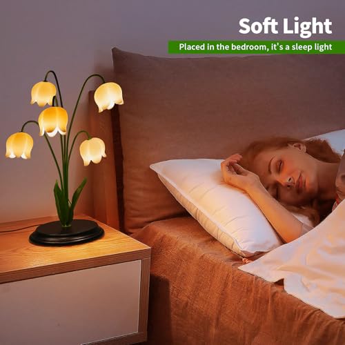 OWBEFERY Lily of the Valley Table Lamp, 17.7 H x 13 W x 13 D - image 4