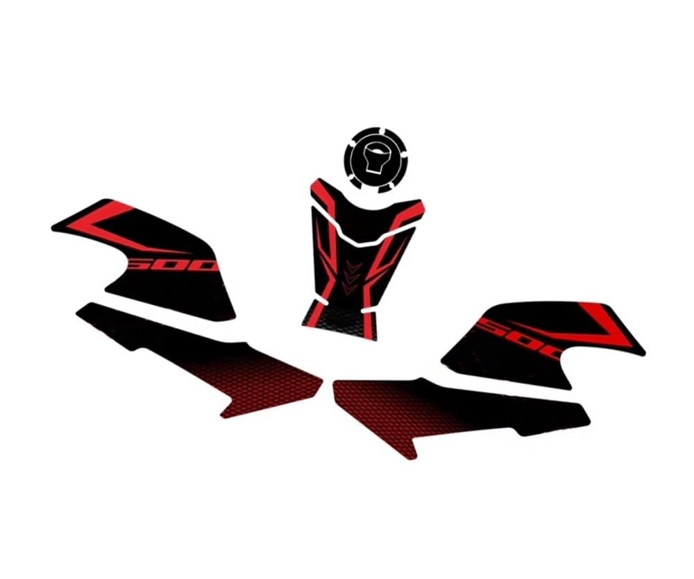 Wyhjiuy Color2 Motorcycle Tank Pad Sticker Decals Accessoriesr For Cb500x 2023 Traction Pad Decal(Color2)