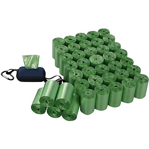 Bblie Auslaufsichere Hundekotbeutel 40 Rollen mit Spendern, 1400 Beutel, Grün Cover