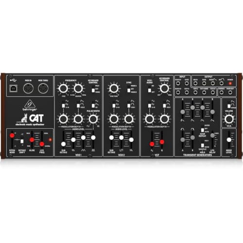 Image of Behringer CAT Legendary Paraphonic Analog Synthesizer with Dual VCOs, 4 Mixable Waveforms, External Signal Processor, 16-Voice Poly Chain and Eurorack Format