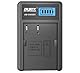 ayex USB Ladegerät Kompatibel mit Nikon EN-EL3e Akkus für zB D700 D300s D200 D90 D80 D70s Lädt per USB zB an Laptop & Powerbank mit LCD-Ladestandanzeige