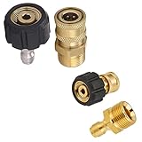 RIDGE WASHER Pressure Washer Adapter Set, M22 to 1/4'' Quick Connect